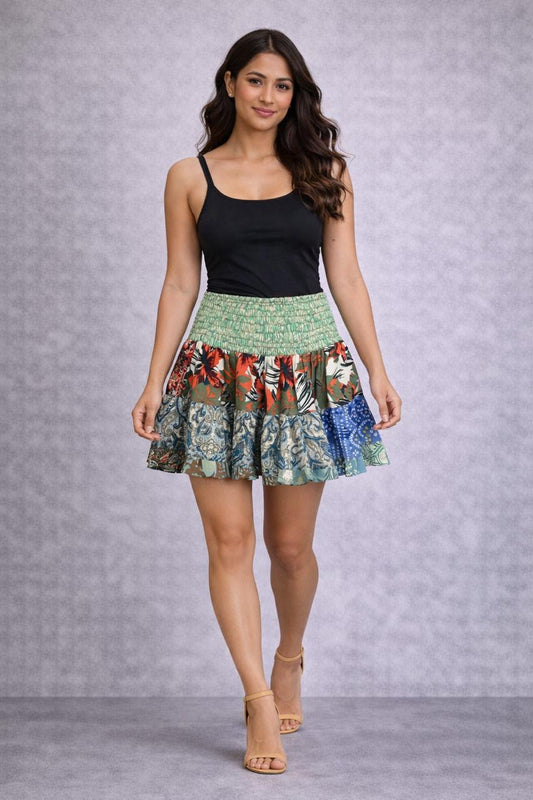 Mini Skirt with elastic waistband