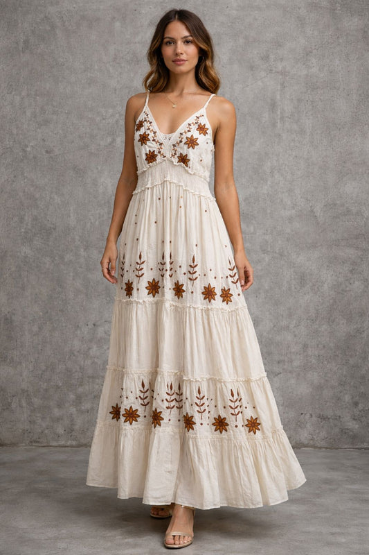 فستان ماكسي بدون أكمام