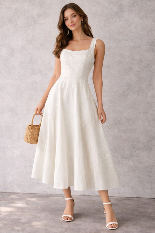 Sleeveless midi dress