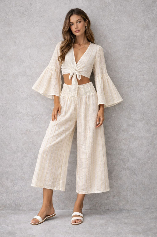 Trousers and long-sleeved top