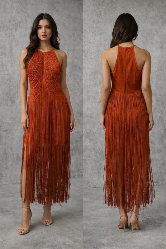 Sleeveless midi dress