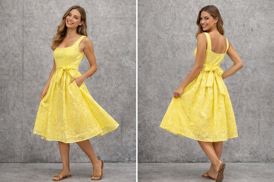 sleeveless midi dress